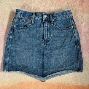 Madewell Blue Denim Skirt